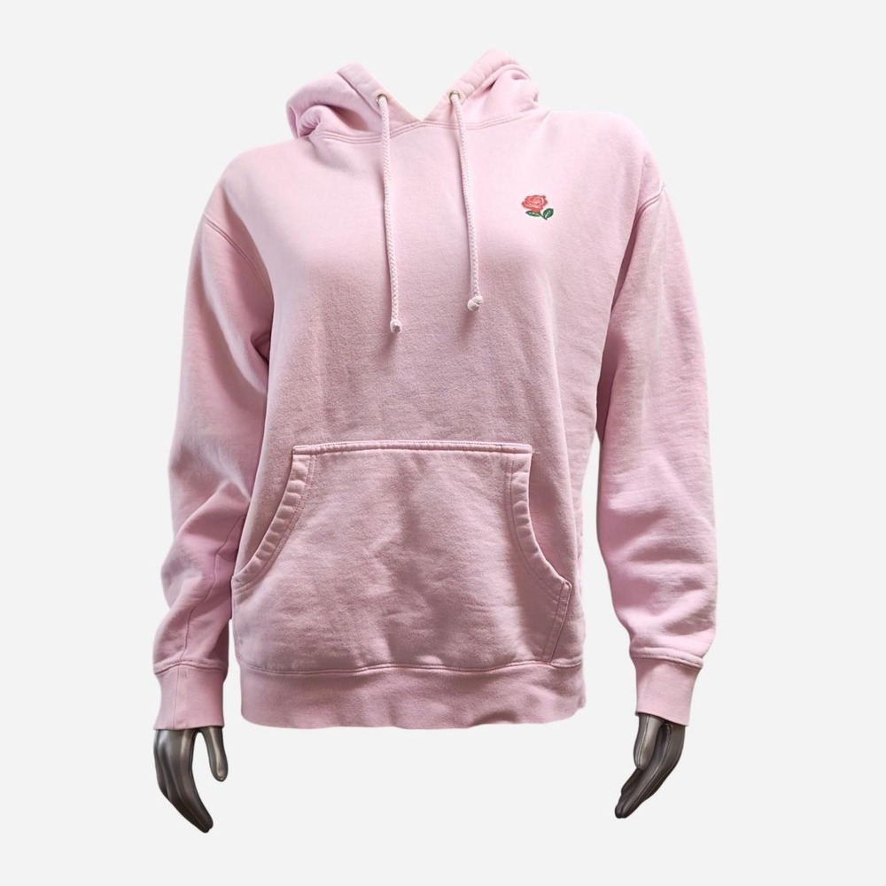 The Hundreds Pink Rose Graphic Hoodie Mens Size M Pullover Streetwear Pink M